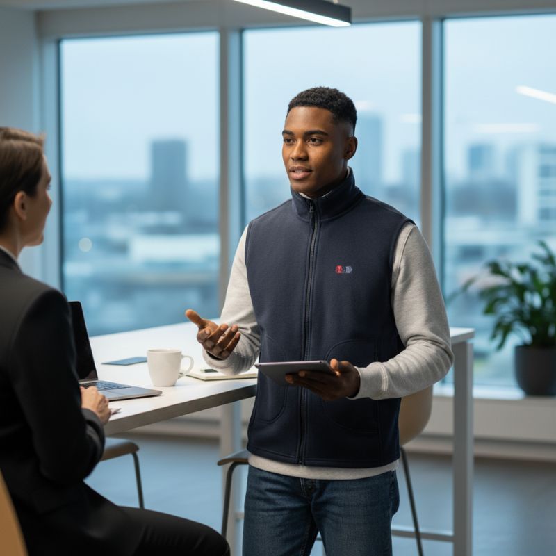 Gilet micropolaire eco responsable - unisex - Bleu marine
