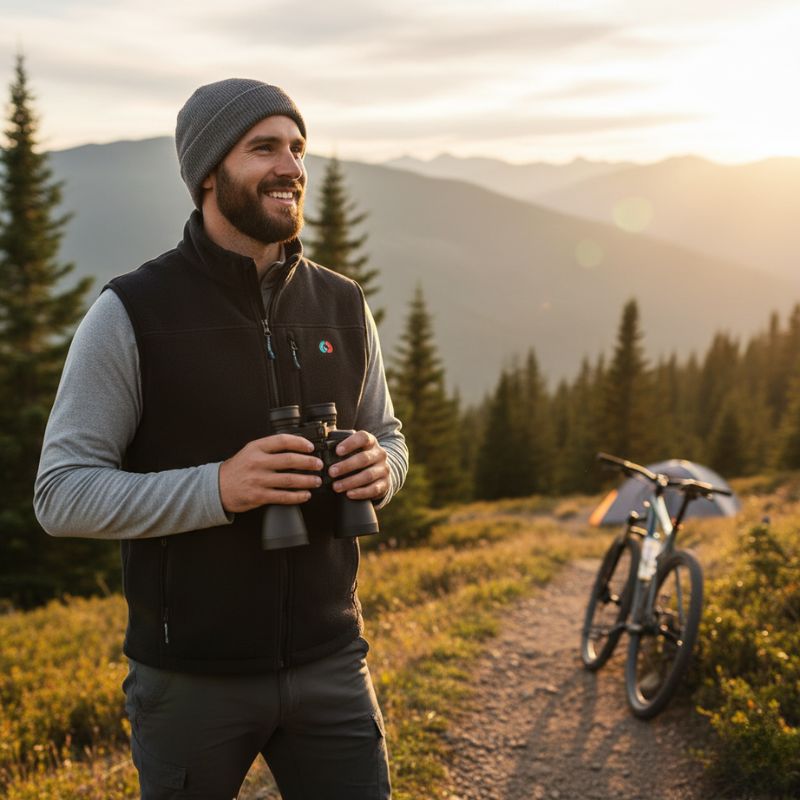 Gilet micropolaire éco-responsable – Unisexe – Noir